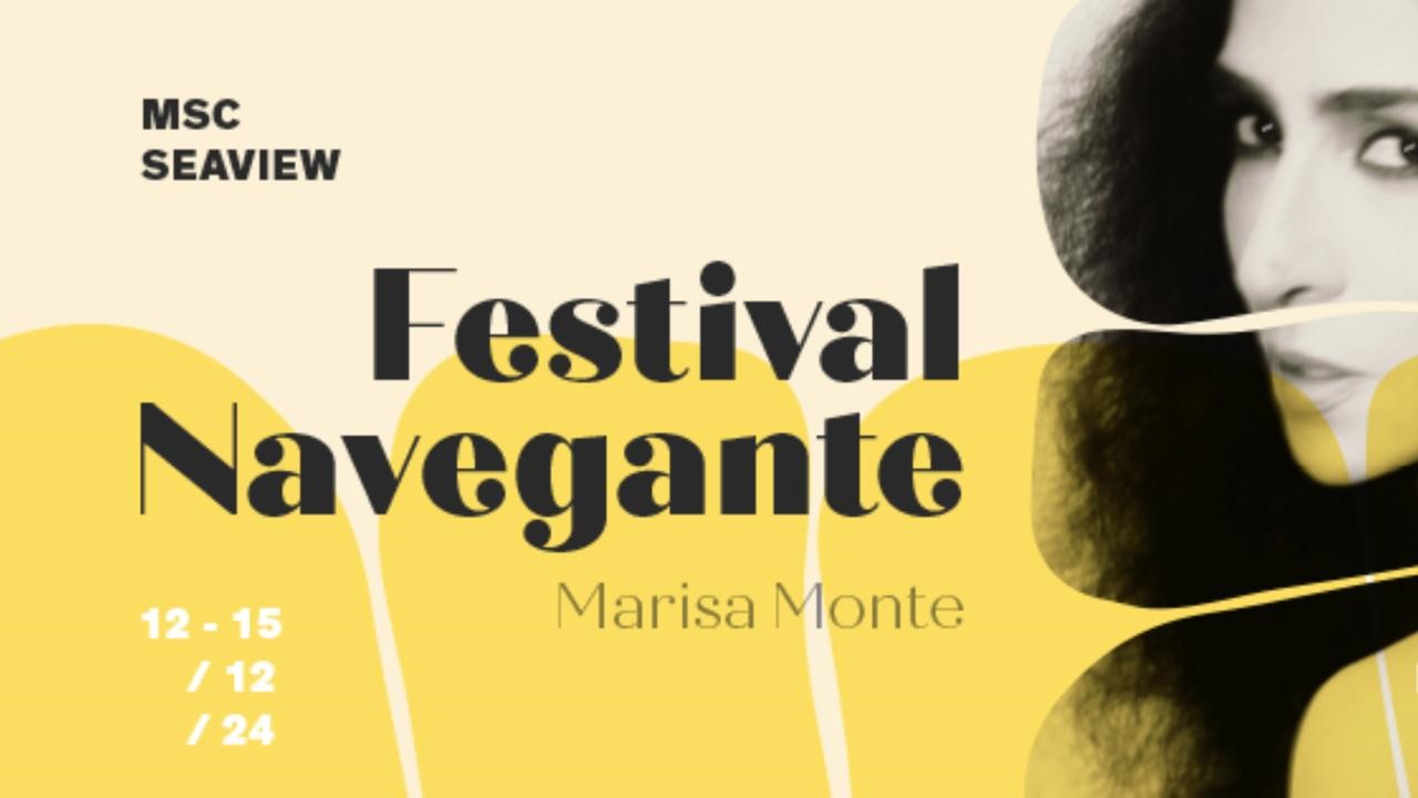 Emoção em alto-mar com Marisa Monte! Cantora anuncia “Festival Navegante” em parceria com a PromoAção