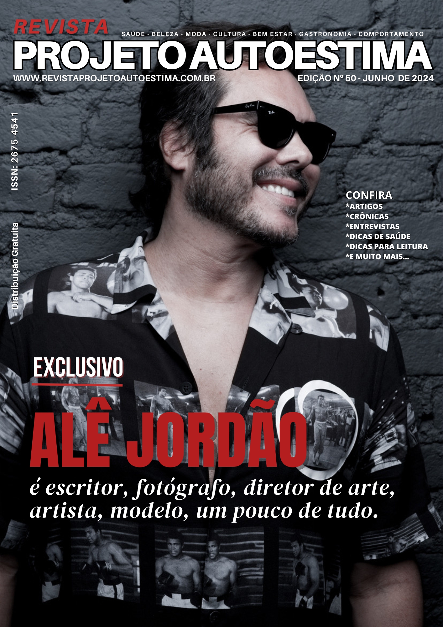 JÁ ESTÁ DISPONÍVEL A EDIÇÃO DE Nº 50  (JUNHO/24) DA REVISTA PROJETO AUTOESTIMA. FAÇA O DOWNLOAD E TENHA UMA ÓTIMA LEITURA!