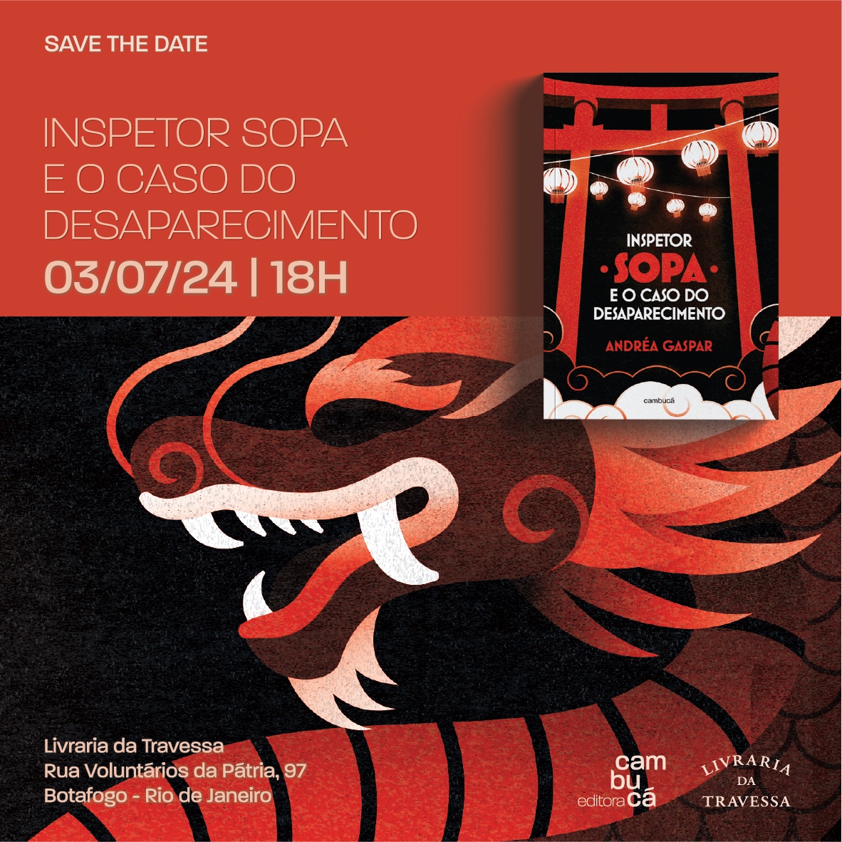 Terceiro livro da série policial de Andréa Gaspar ‘Inspetor Sopa e o caso do desaparecimento’ tem novo protagonista e São Paulo como cenário da trama
