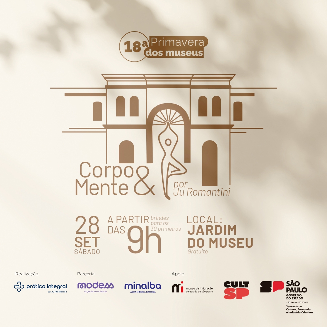 28/09 – Museu da Imigração recebe evento que mescla atividade física, atenção plena e cultura