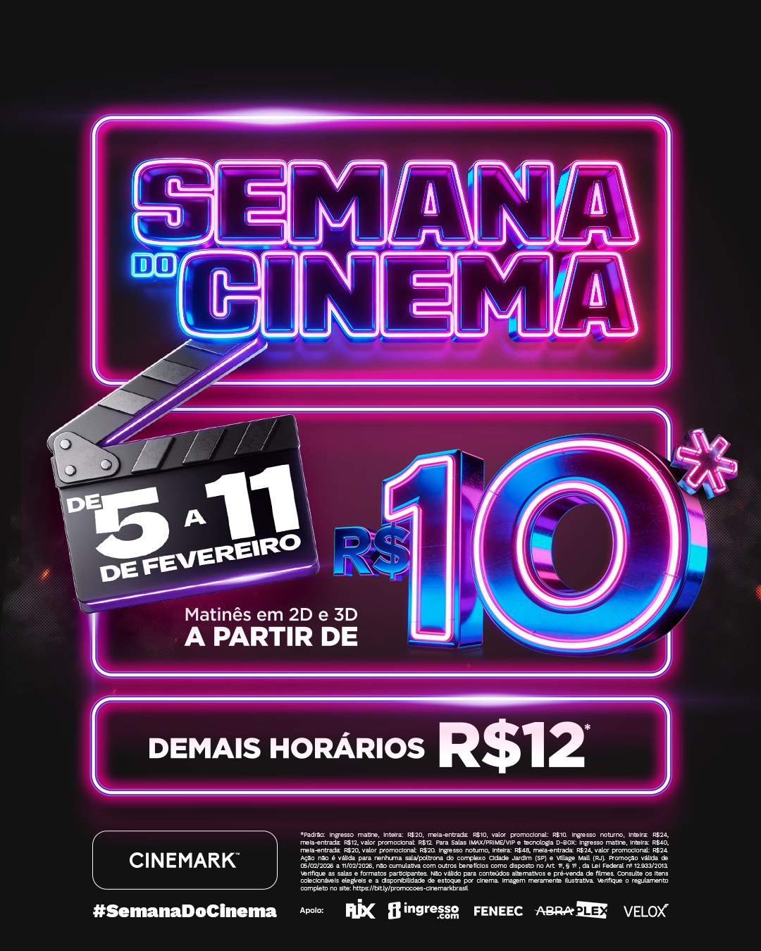 Cinemas de São Paulo e Osasco oferecem ingressos a partir de R$ 10