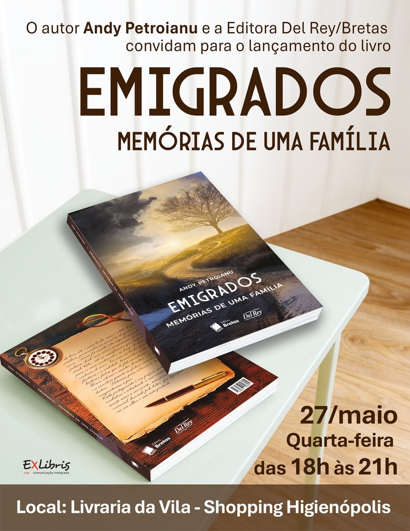 Livraria da Vila terá lançamento de obra sobre a história da emigração de uma família judaica