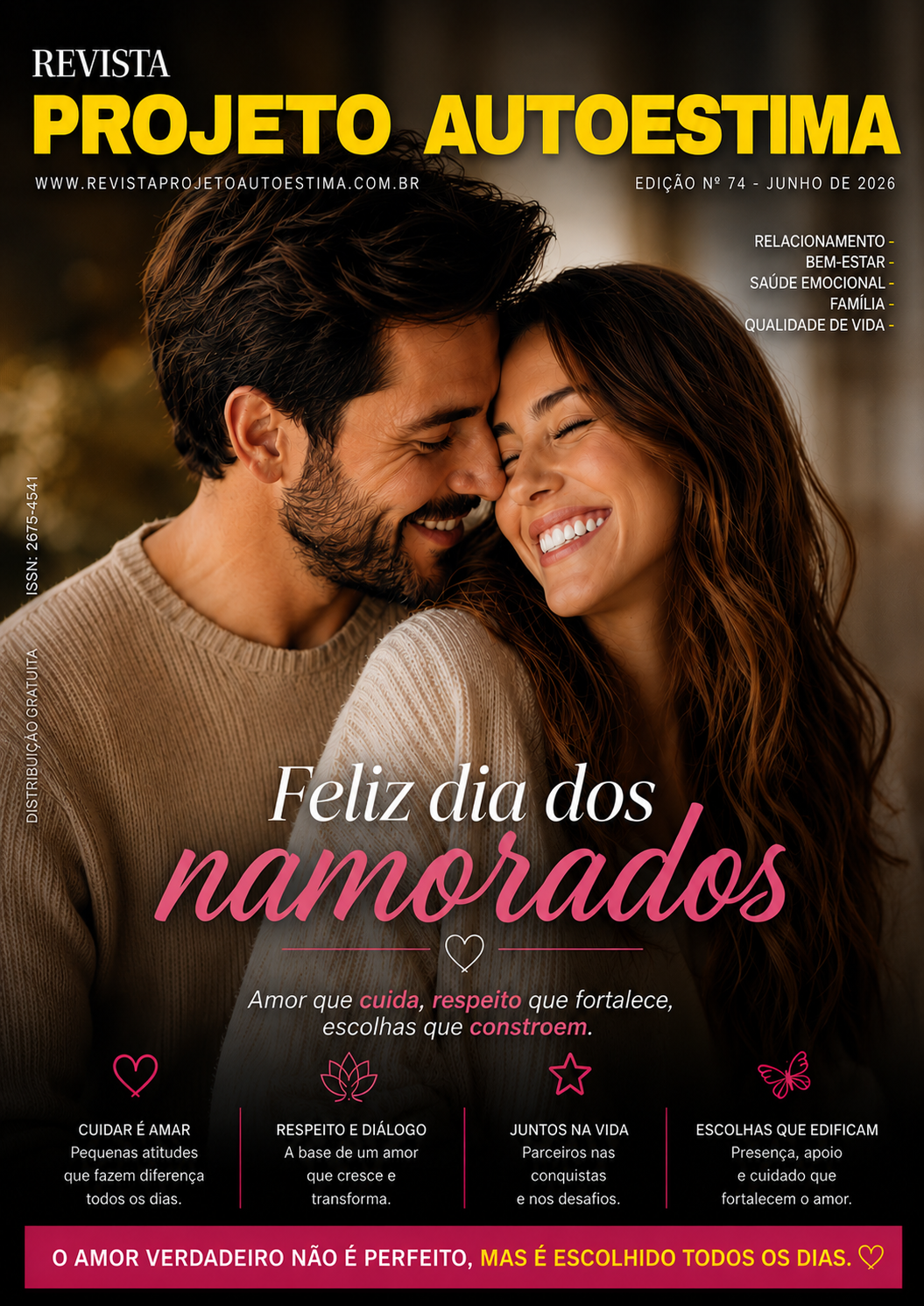 Já Está Disponível A Nova Edição De Nº 74 (Junho/26) Da Revista Projeto AutoEstima. Faça O Download E Boa Leitura